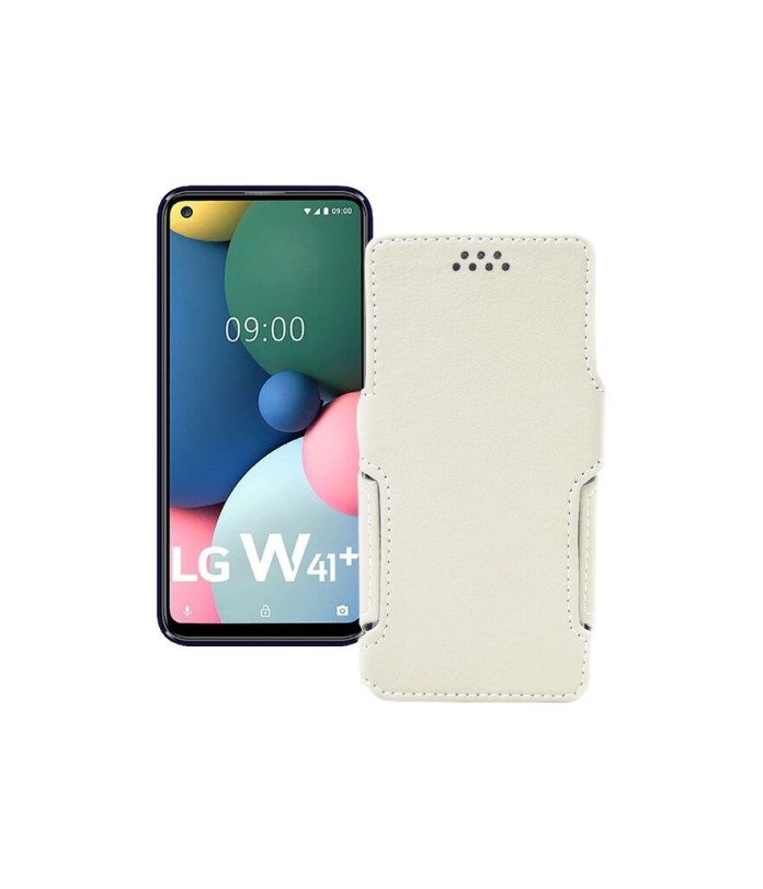 Чохол-книжка з екошкіри для телефону LG W41 Plus