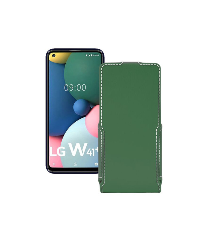 Чохол-флип з екошкіри для телефону LG W41 Plus