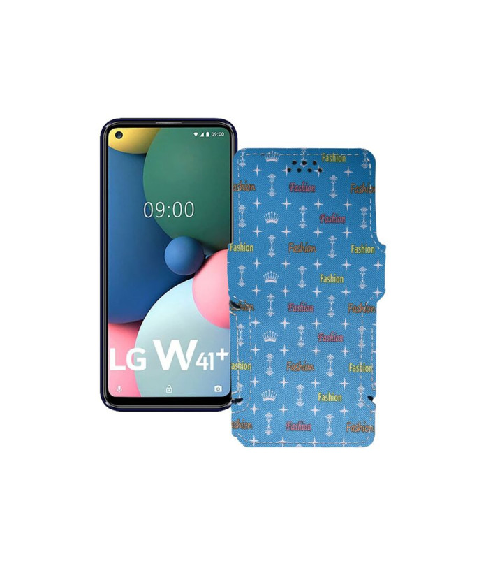 Чохол-книжка з екошкіри для телефону LG W41 Plus