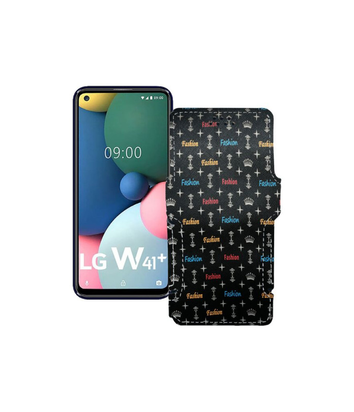 Чохол-книжка з екошкіри для телефону LG W41 Plus