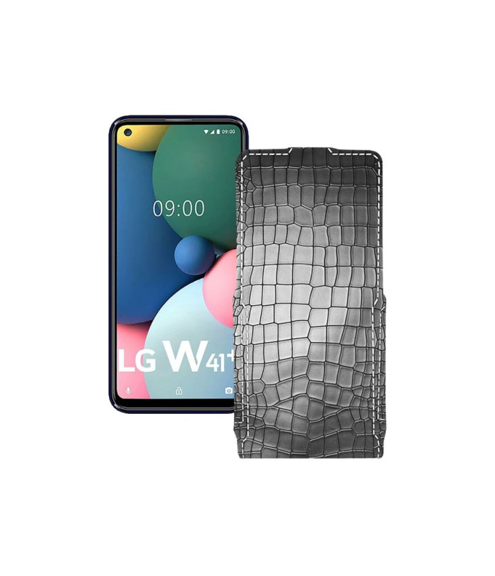 Чохол-флип з екошкіри для телефону LG W41 Plus