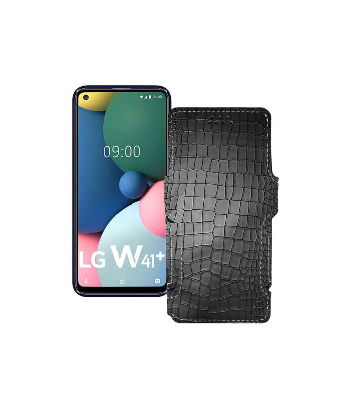 Чохол-книжка з екошкіри для телефону LG W41 Plus