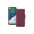 Чохол-книжка з екошкіри для телефону LG W41 Plus