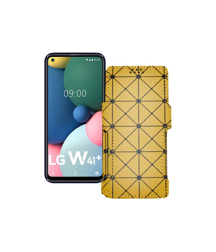 Чохол-книжка з екошкіри для телефону LG W41 Plus