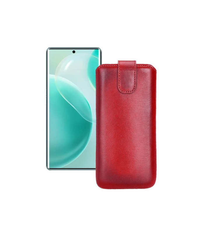 Витяжка з екошкіри для телефону Cubot X90