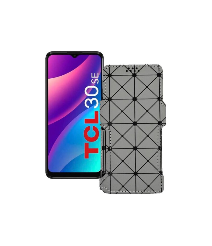 Чохол-книжка з екошкіри для телефону TCL 30E (SE)