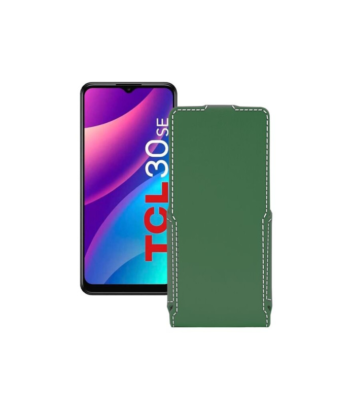 Чохол-флип з екошкіри для телефону TCL 30E (SE)