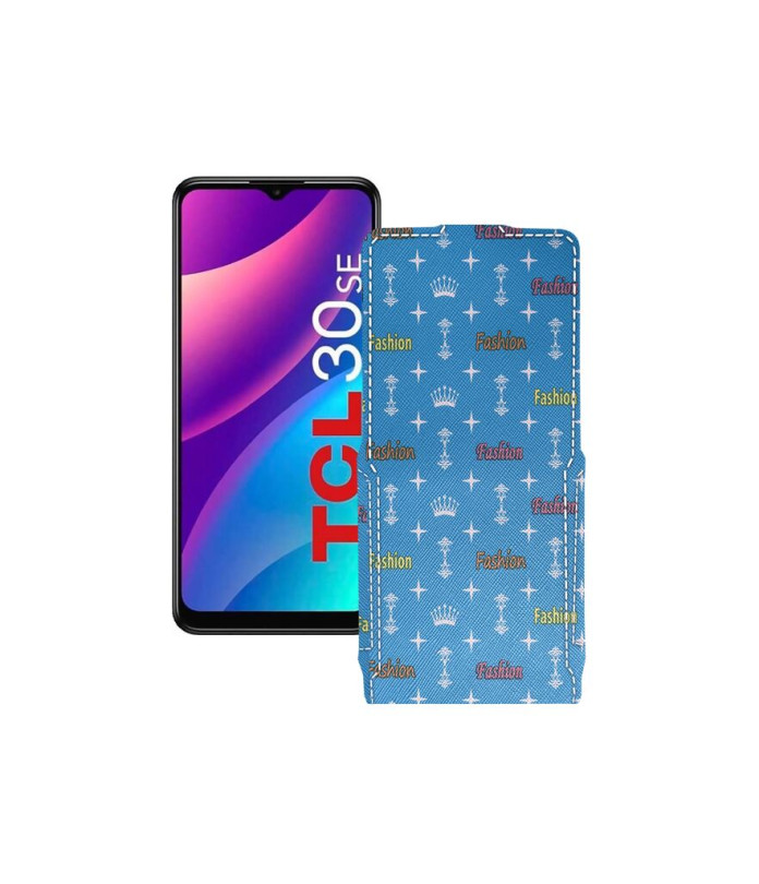 Чохол-флип з екошкіри для телефону TCL 30E (SE)