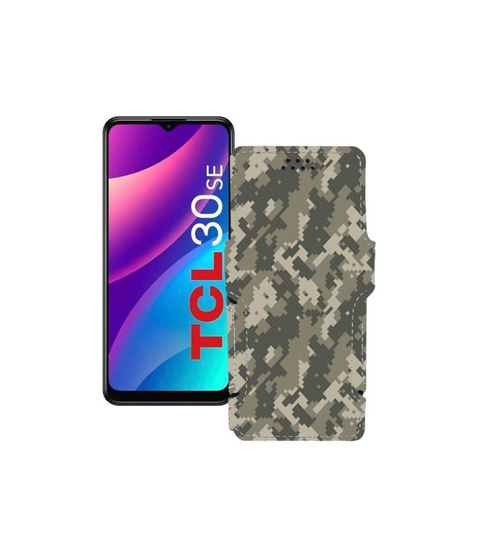 Чохол-книжка з екошкіри для телефону TCL 30E (SE)