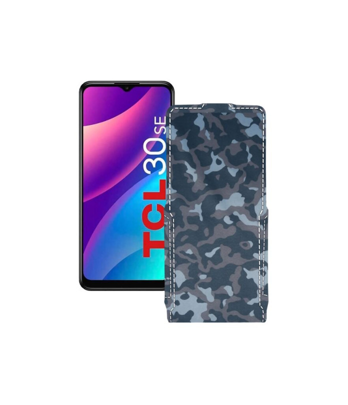 Чохол-флип з екошкіри для телефону TCL 30E (SE)