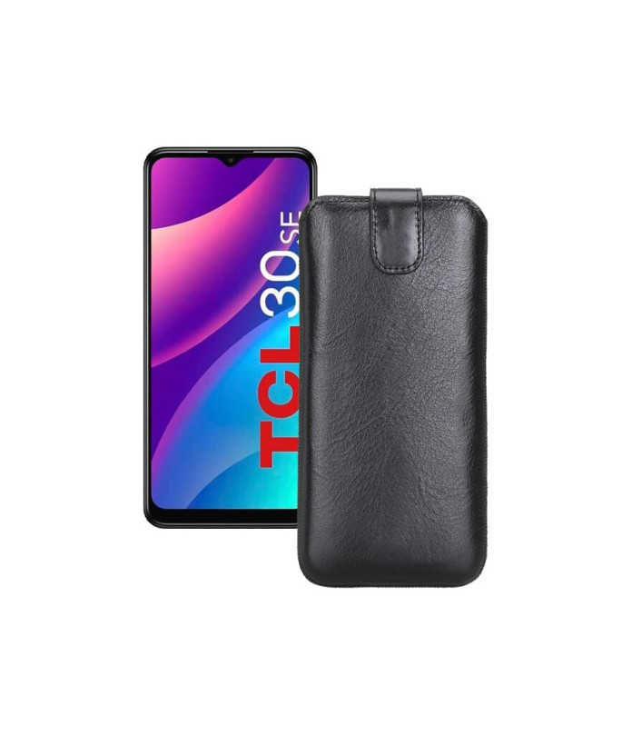 Витяжка з екошкіри для телефону TCL 30E (SE)