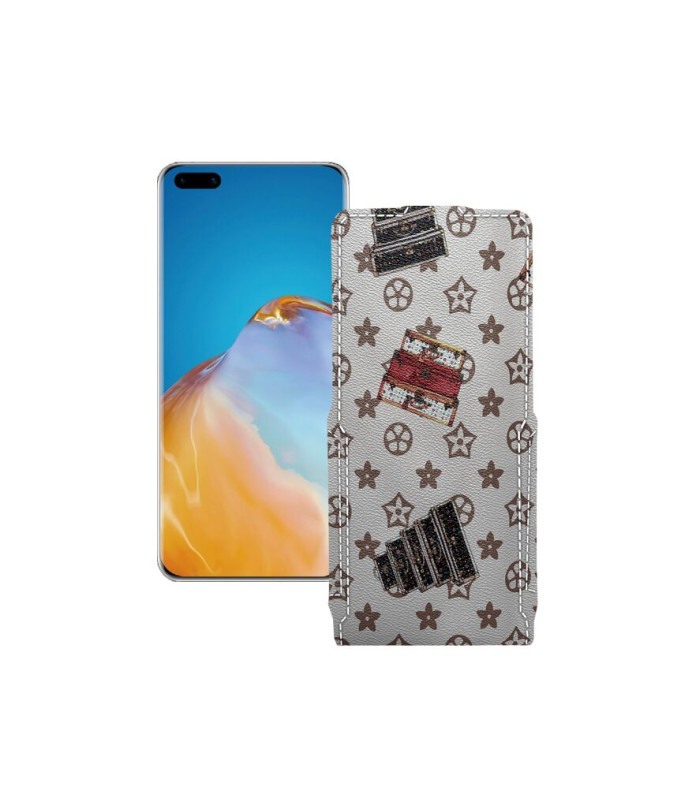 Чохол-флип з екошкіри для телефону Huawei P40 Premium