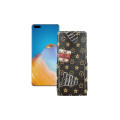 Чохол-флип з екошкіри для телефону Huawei P40 Premium