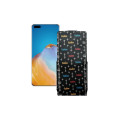 Чохол-флип з екошкіри для телефону Huawei P40 Premium