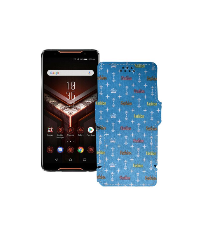 Чохол-книжка з екошкіри для телефону Asus ROG Phone ZS600KL