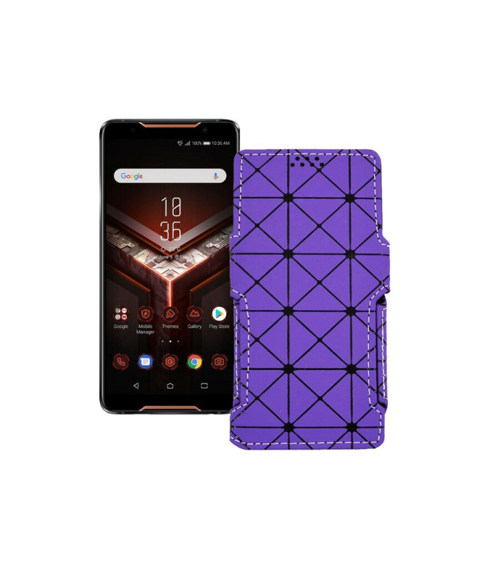 Чохол-книжка з екошкіри для телефону Asus ROG Phone ZS600KL