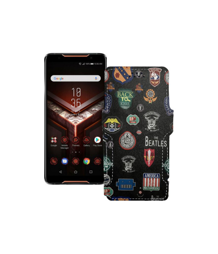 Чохол-книжка з екошкіри для телефону Asus ROG Phone ZS600KL