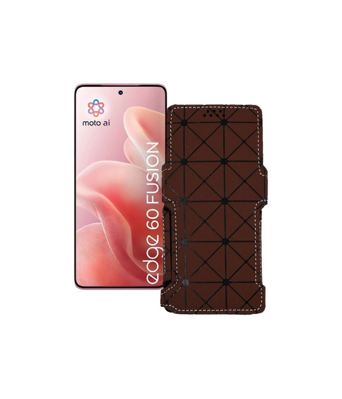 Чохол-книжка з екошкіри для телефону Motorola Edge 60 Fusion