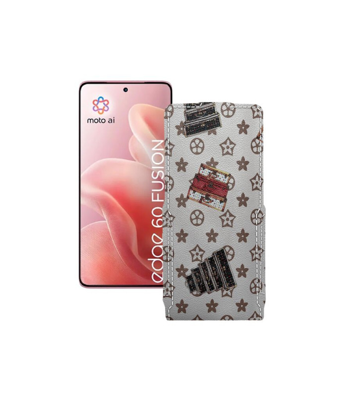 Чохол-флип з екошкіри для телефону Motorola Edge 60 Fusion