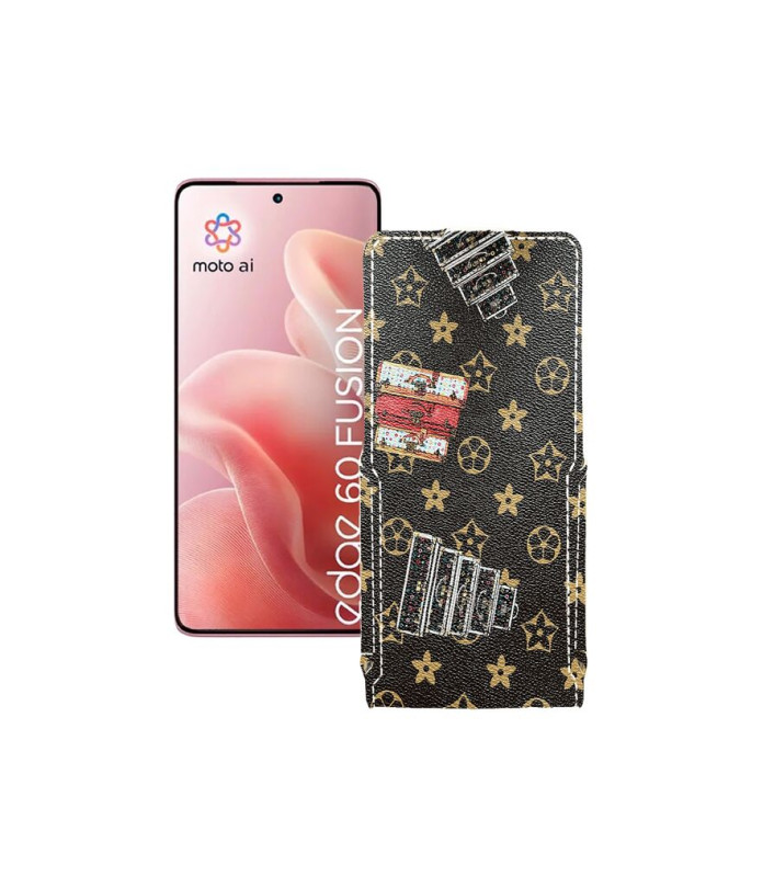 Чохол-флип з екошкіри для телефону Motorola Edge 60 Fusion