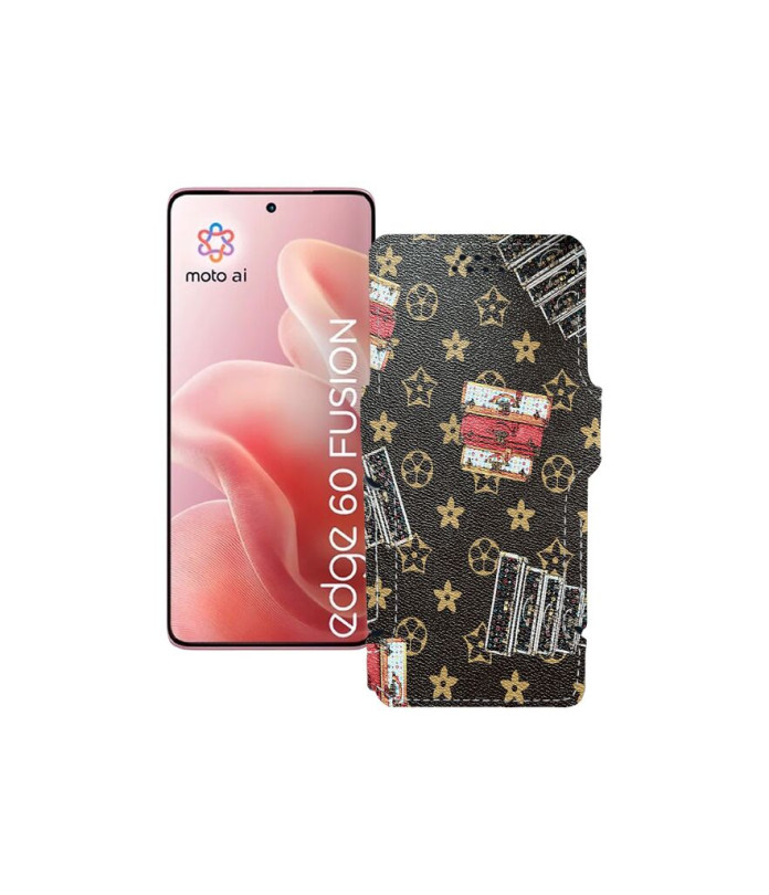 Чохол-книжка з екошкіри для телефону Motorola Edge 60 Fusion