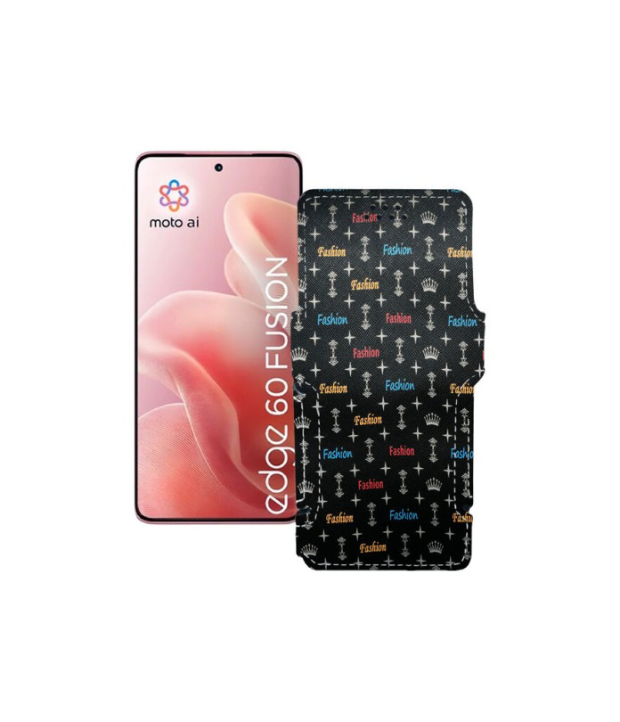 Чохол-книжка з екошкіри для телефону Motorola Edge 60 Fusion