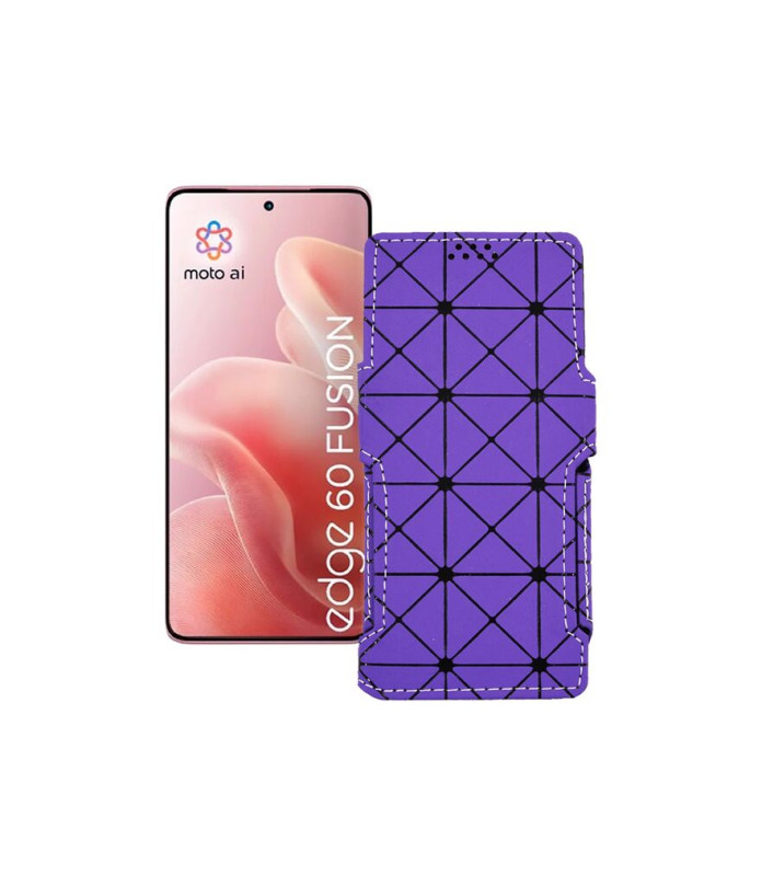 Чохол-книжка з екошкіри для телефону Motorola Edge 60 Fusion