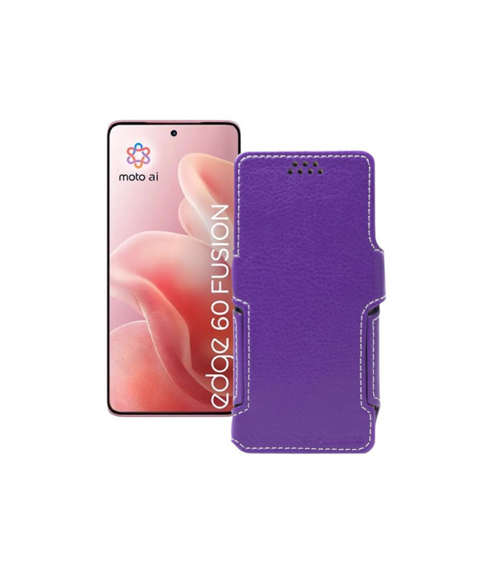Чохол-книжка з екошкіри для телефону Motorola Edge 60 Fusion