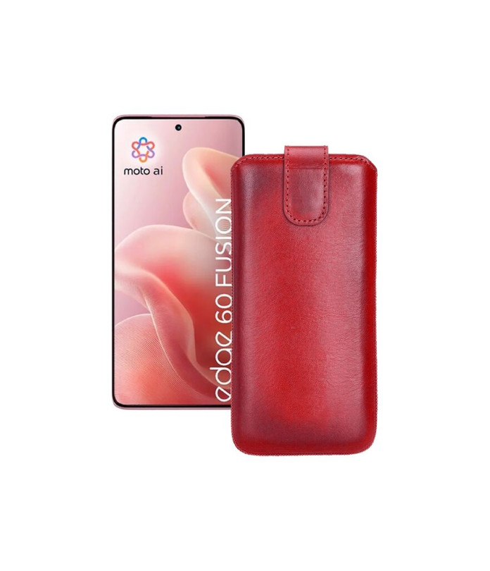 Витяжка з екошкіри для телефону Motorola Edge 60 Fusion