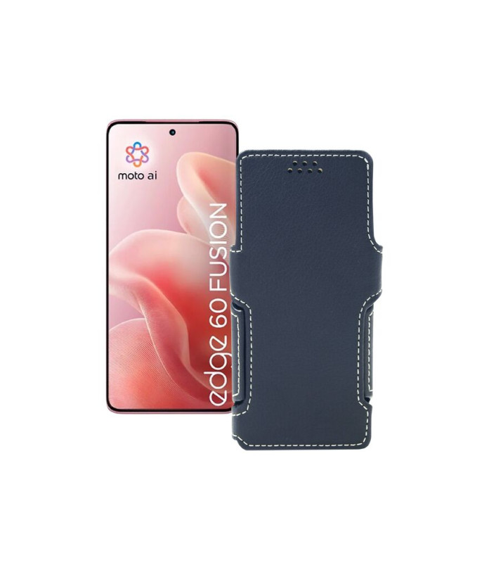 Чохол-книжка з екошкіри для телефону Motorola Edge 60 Fusion