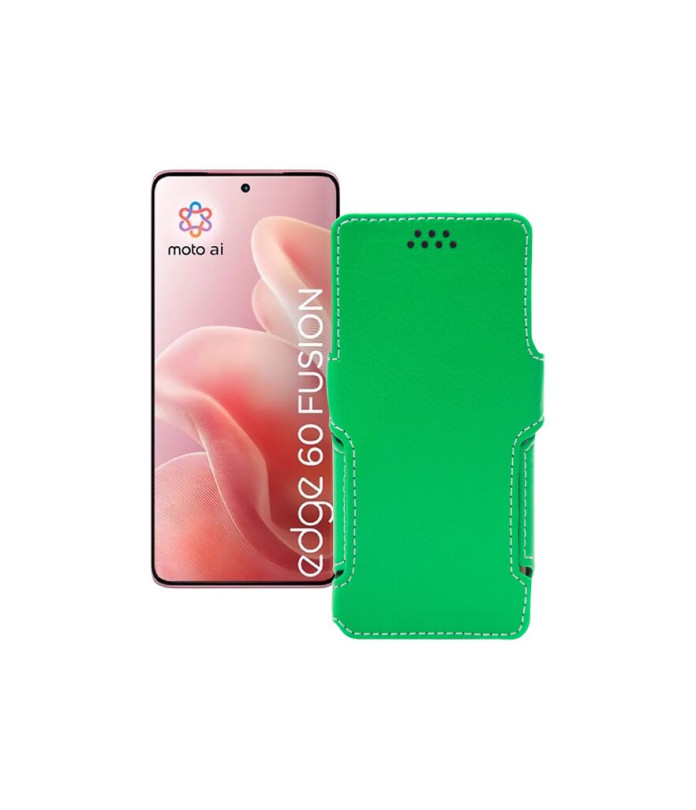 Чохол-книжка з екошкіри для телефону Motorola Edge 60 Fusion