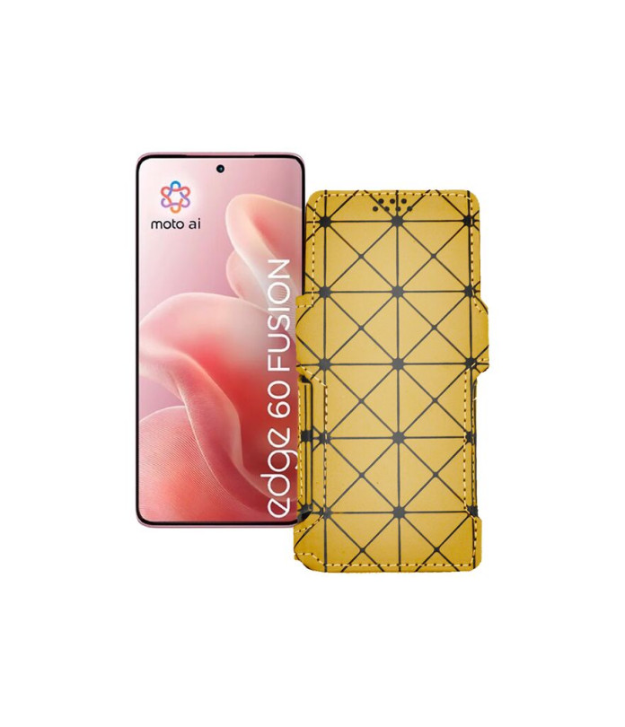 Чохол-книжка з екошкіри для телефону Motorola Edge 60 Fusion