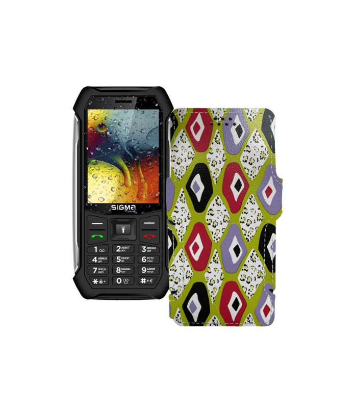 Чохол-книжка з екошкіри для телефону Sigma X-style 323 RAIN