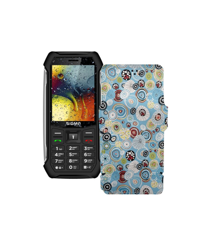 Чохол-книжка з екошкіри для телефону Sigma X-style 323 RAIN