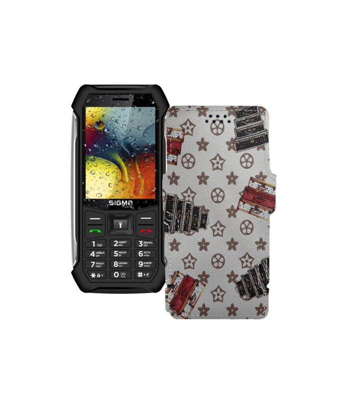 Чохол-книжка з екошкіри для телефону Sigma X-style 323 RAIN
