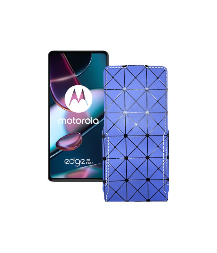 Чохол-флип з екошкіри для телефону Motorola Edge 30 pro