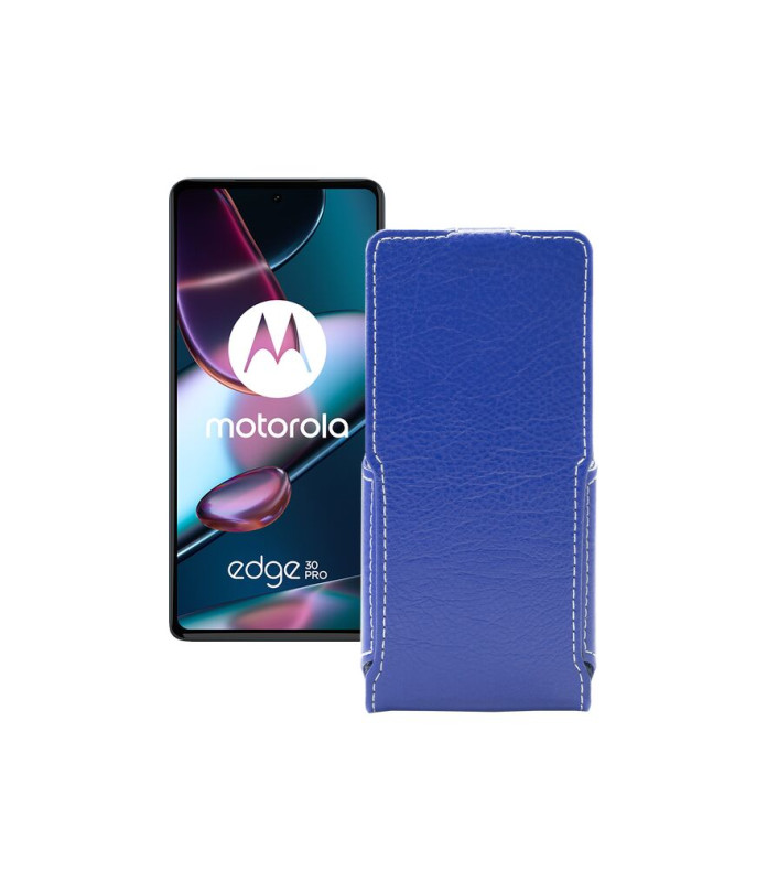 Чохол-флип з екошкіри для телефону Motorola Edge 30 pro