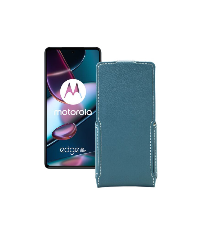 Чохол-флип з екошкіри для телефону Motorola Edge 30 pro