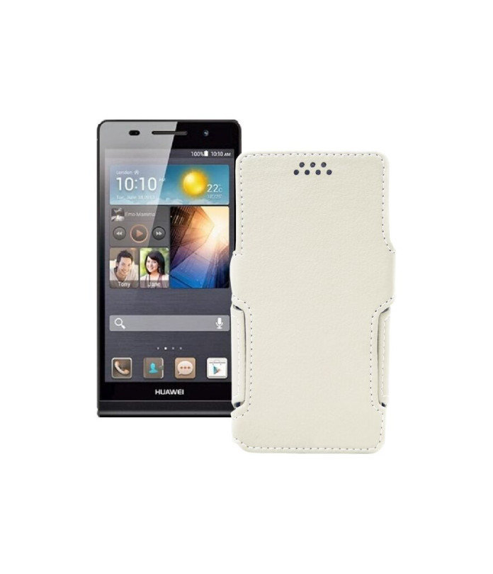 Чохол-книжка з екошкіри для телефону Huawei Ascend P6-C00