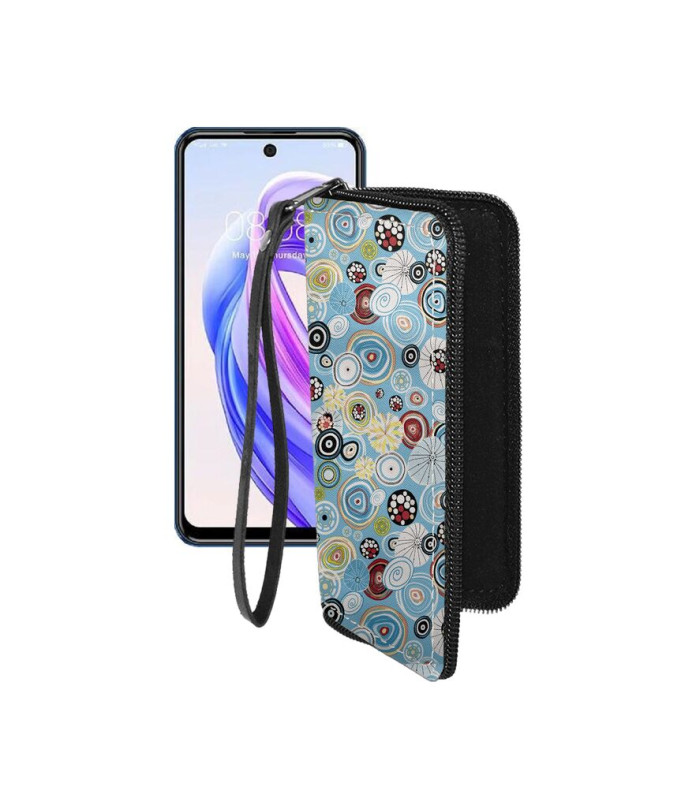 Чохол-гаманець з екошкіри для телефону Meizu Mblu 21