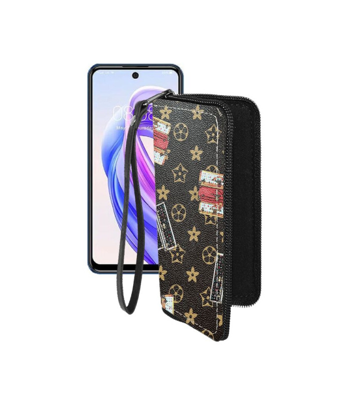 Чохол-гаманець з екошкіри для телефону Meizu Mblu 21