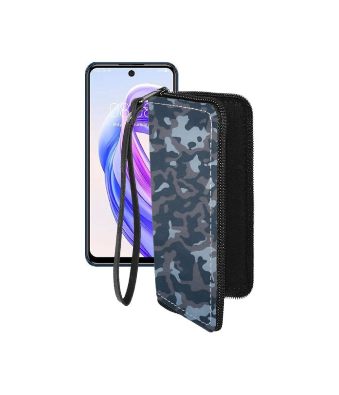 Чохол-гаманець з екошкіри для телефону Meizu Mblu 21