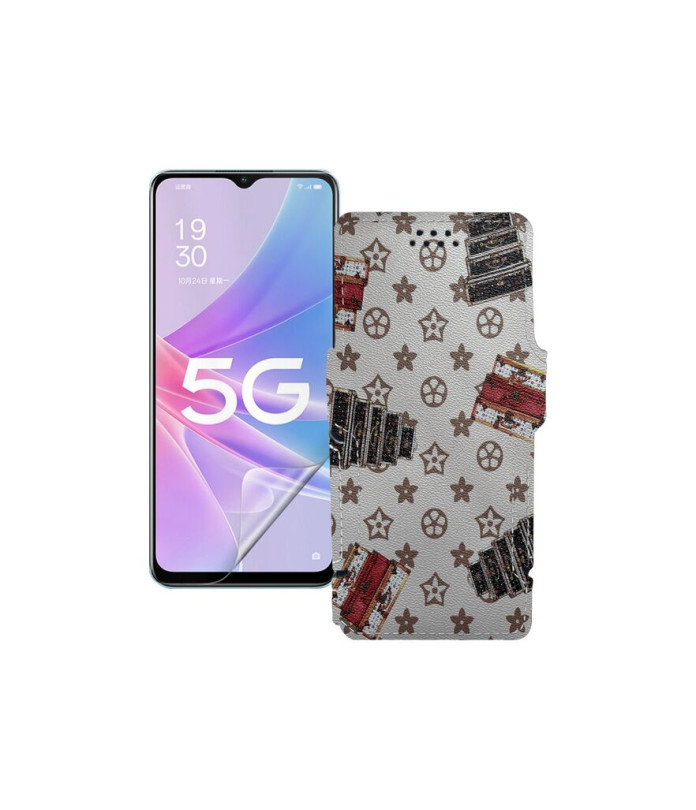 Чохол-книжка з екошкіри для телефону OPPO A58 5G