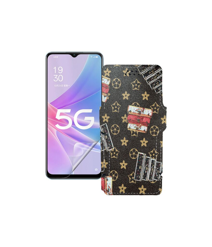 Чохол-книжка з екошкіри для телефону OPPO A58 5G