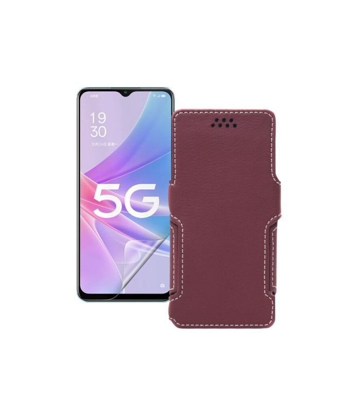 Чохол-книжка з екошкіри для телефону OPPO A58 5G