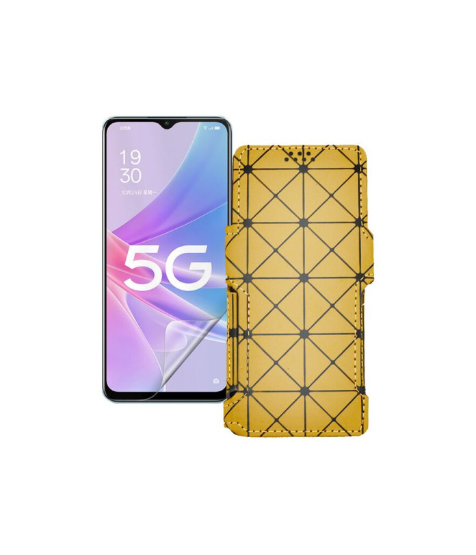 Чохол-книжка з екошкіри для телефону OPPO A58 5G