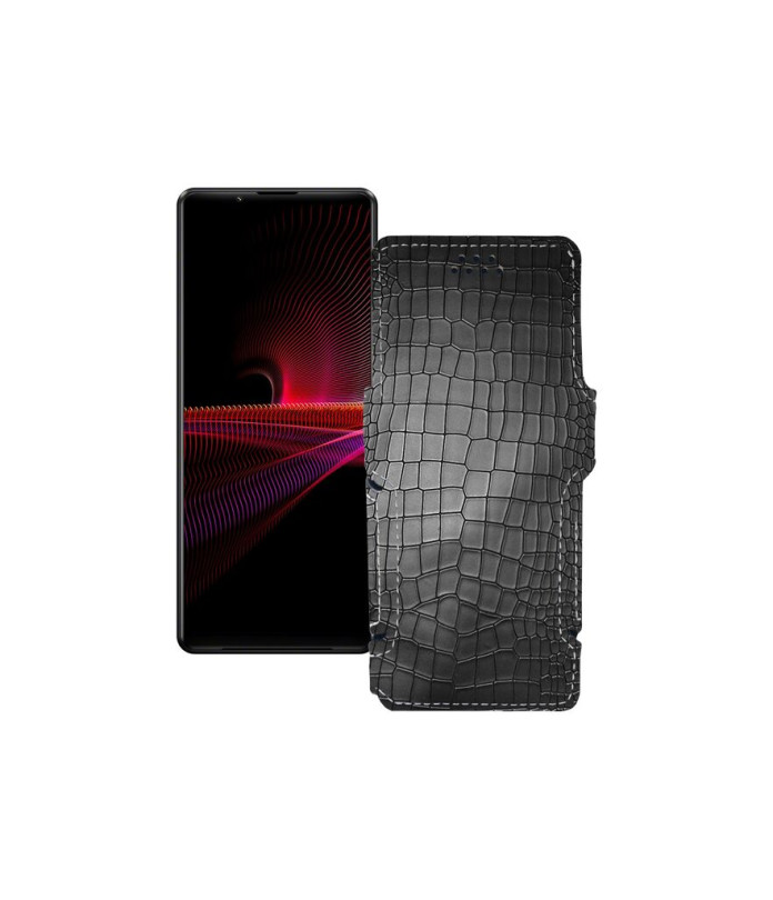 Чохол-книжка з екошкіри для телефону Sony Xperia 1