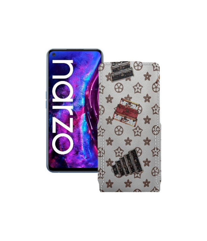 Чохол-флип з екошкіри для телефону Realme Narzo 30 Pro 5G