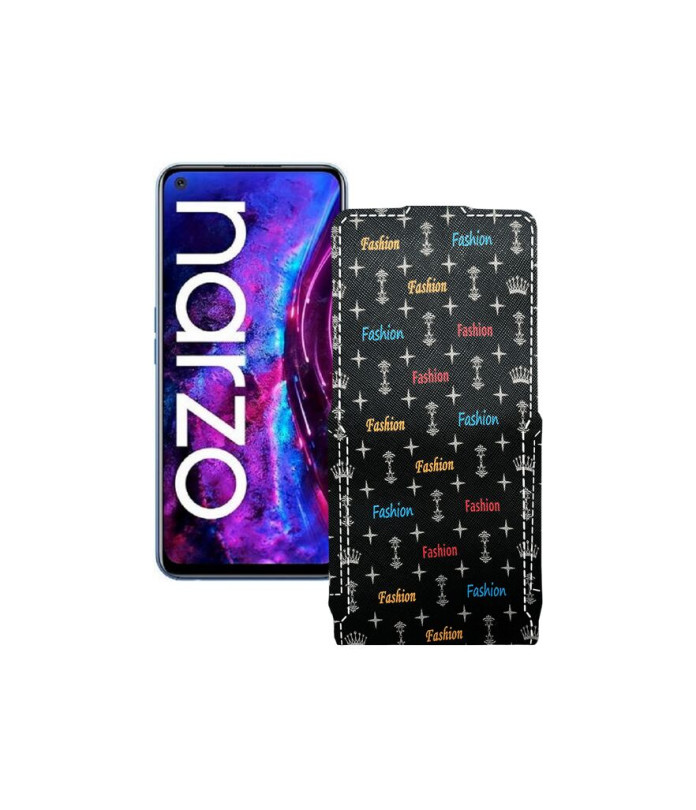 Чохол-флип з екошкіри для телефону Realme Narzo 30 Pro 5G