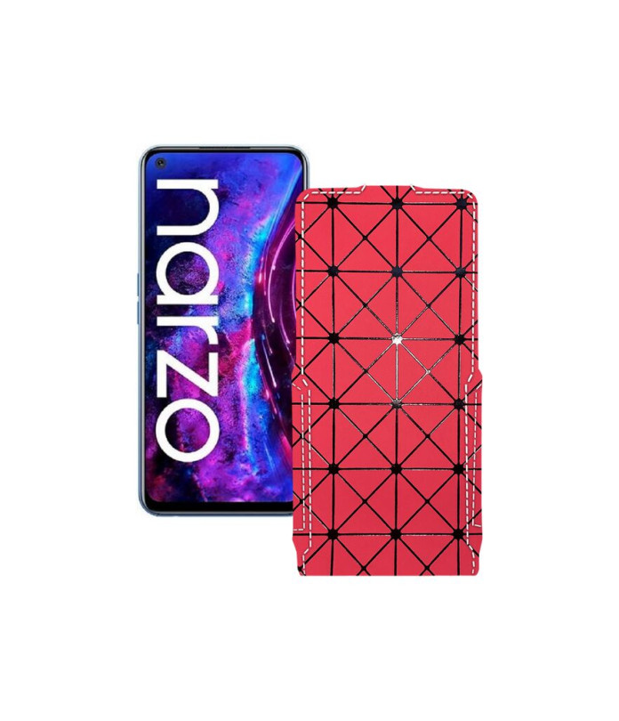 Чохол-флип з екошкіри для телефону Realme Narzo 30 Pro 5G